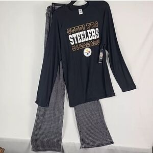 NEW NFL Pittsburgh Steelers Men's 2 Piece SOFT Pajama Set Sz XL NWT